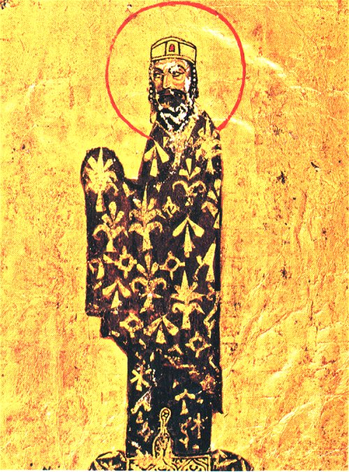 Alexius I from a  Vatican Manuscript